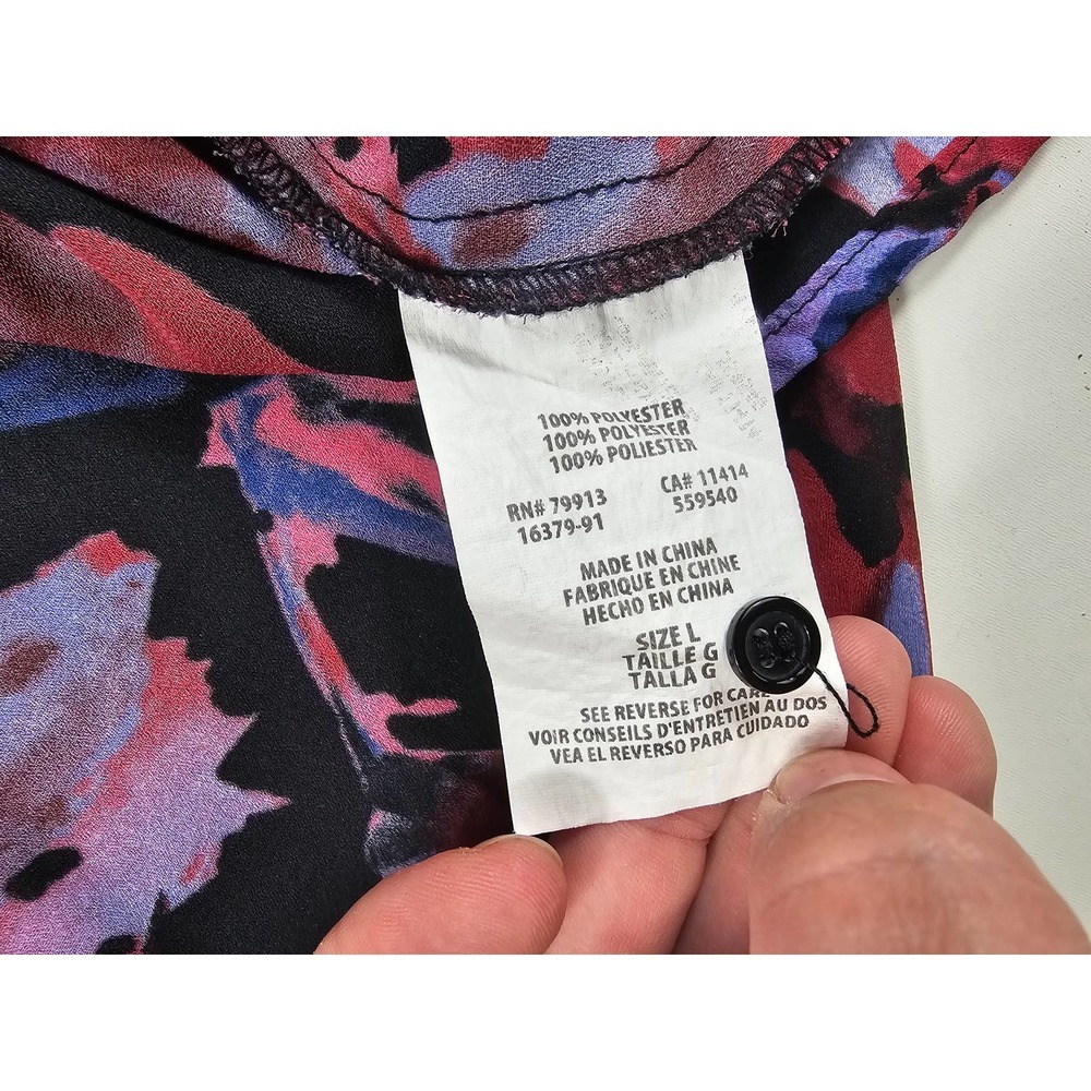 Eight Sixty For A Pea In The Pod Floral Maternity Blouse Size Large Euc — image 4 of 8